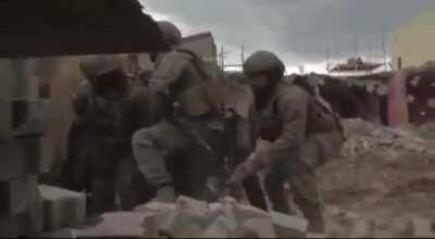 Turkish army and police in urban fightings, Somewhere in South-eastern Turkey, 3-4 years ago.