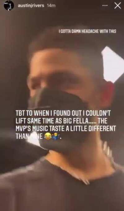 Austin Rivers saying he can’t workout with Jokic’s Serbian music 🤣