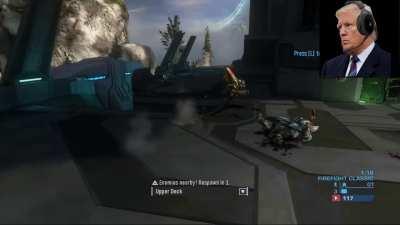 Presidents Play Halo Firefight Full Video In Comments