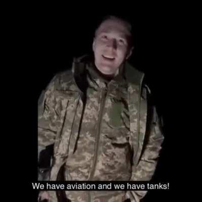 Ukrainian soldier recorder a message to Russians.