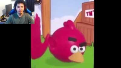 Wordington red bird from the hit game Angry Birds 😍