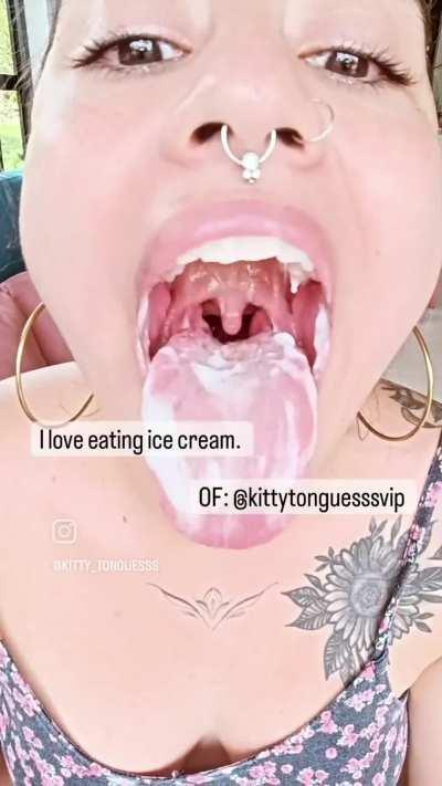 I love getting a creamy tongue