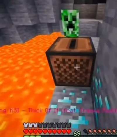 look what KSI did to this creeper.