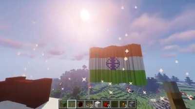 Happy independence day bros, here's something i made in Minecraft. I know it's scuffed please be gentle saysena