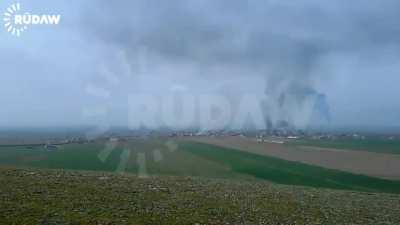 peshmerga destroys ISIS tank with a French Milan system. January 2015 erbil mosul road.