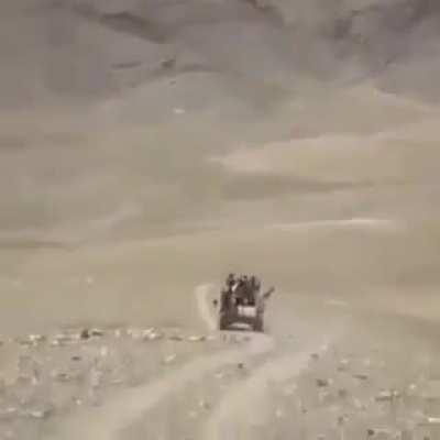 Armenian infantry vehicle is taken out by the Azerbaijani army