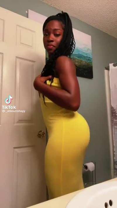 Yellow Strapless Dress