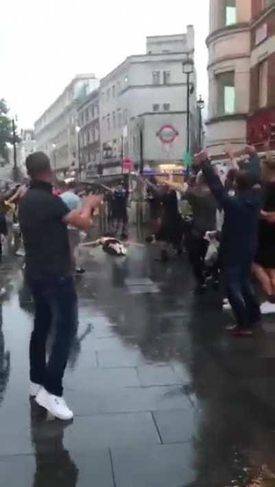 Scotland Fans in Leicester Square