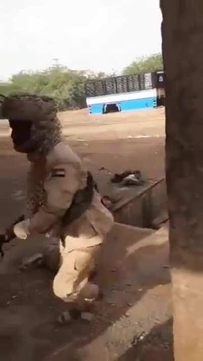 RSF members in a gun battle with Sudanese Military