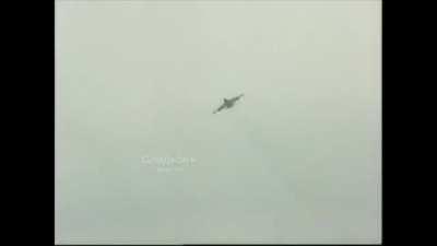 SU25 dropping bombs in Chechnya