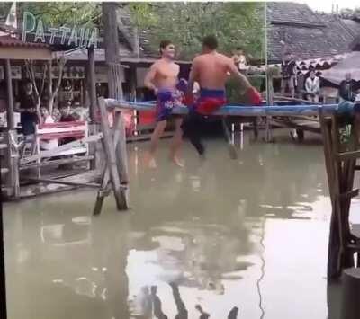 Boxing over water