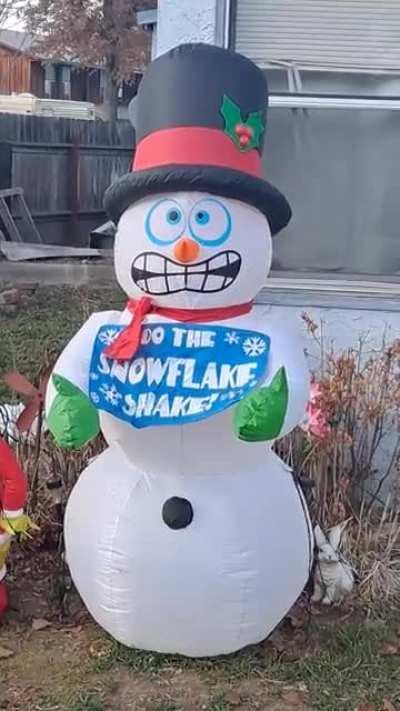 Do the snowman shake