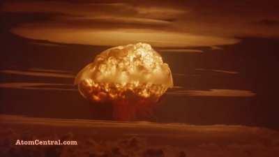 Castle Bravo, the largest nuclear bomb the US has detonated (15 Megatons)