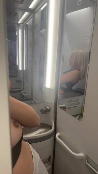 (She asks) how fun it is to take nudes on an airplane