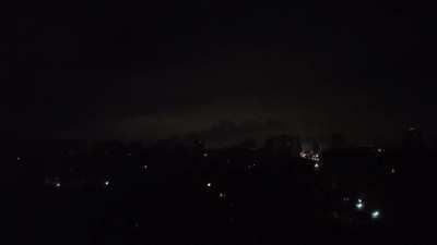 Kyiv, Ukraine. Explosions became much more frequent