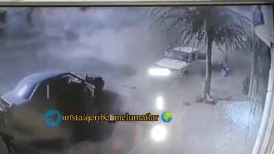 New CCTV footage of bombing of civilians in Barda.