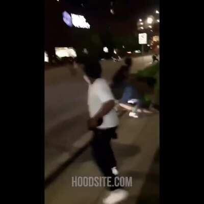 Rioters get into a fight and start shooting at one another in Indianapolis