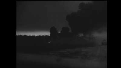 German panzers and infantry fighting in the Bayeux area in Normandy,July 1944