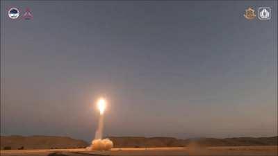 Arrow 2 launching to intercept a high-altitude target over southern Israel sometime in the past month