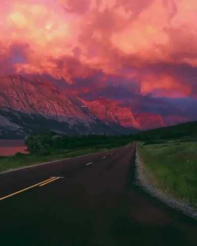 Glacier National Park epic sunset