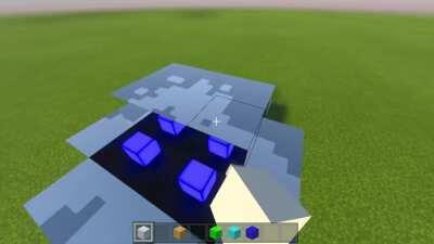 Making a Mirror room in Minecraft RTX