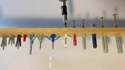 All types of drywall and concrete anchors