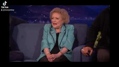 Betty White flirting with Jason Momoa