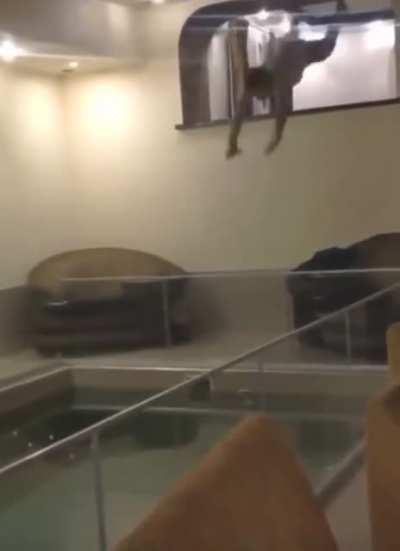 WCGW diving into a pool