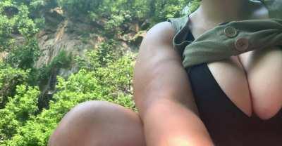 Quickie on the trail, hoping for someone to pass by [MF]