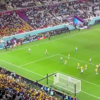 Messi's goal against Australia in the knockout stage