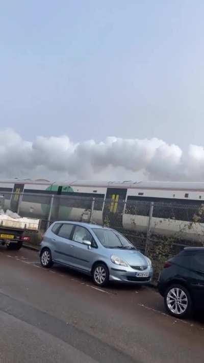 A guy's excitement on seeing a steam train turns sour real fast