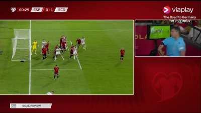 [Great VAR Review] Scott McTominay disallowed goal vs Spain