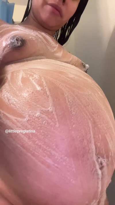 What would you soap first if I let you help this preggo in the shower 