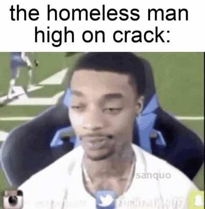 He is high