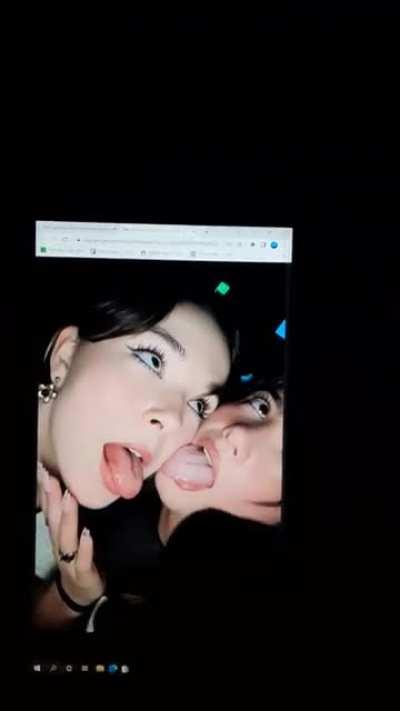 cum tribute for charli damelio and her friend (dm for requests)