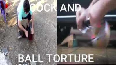 HOLY SHİT!!1!1 COCK AND BALL TORTURE IRL (in real life)!1!?? 😳😳😳