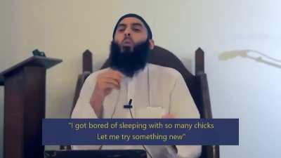 Muslim cleric describing the relationship between music and homosexuality