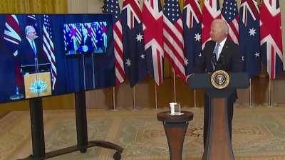 Boris Unable to Contain Laughter After Biden Forgets the Name of Australia's PM