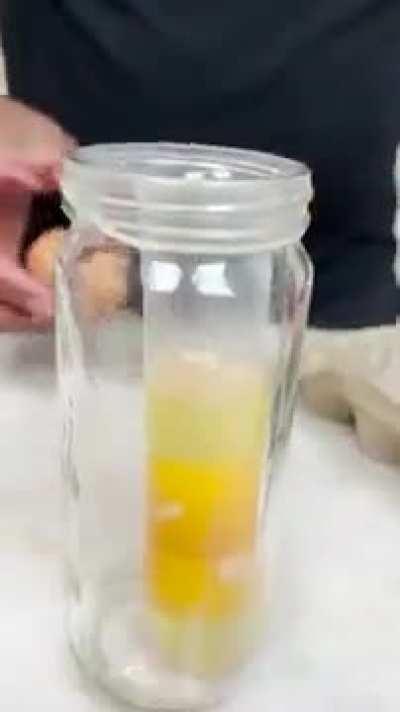 eggs cooked inside of a condom