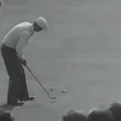 When fans used to race to get the winner’s golf ball