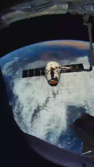 the arrival and retrieval of cargo on the ISS