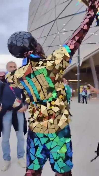 This Brazil fan went all out at the WC.