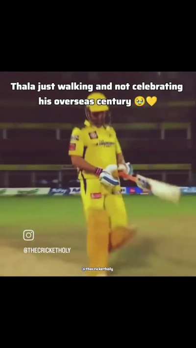 Down to Earth player. Thala for many reasons.