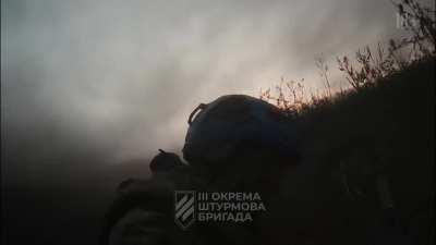 3rd Brigade personal armor under heavy fire pushing on Andriivka, Bakhmut.