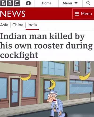 He should’ve choked the chicken