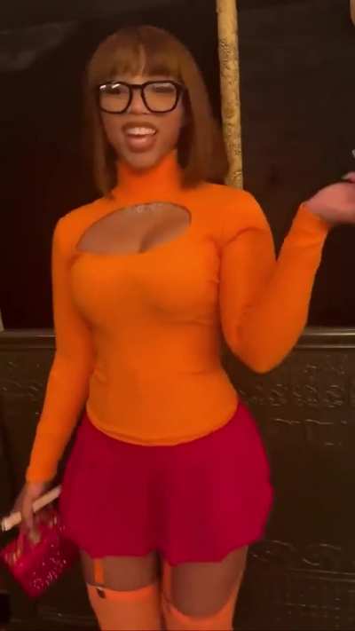 Chloe dressed as Velma via snap 11-1-24