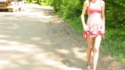 Sexy Walk Without Panties