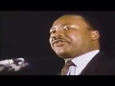 MLK's powerful last speech, one day before he is assassinated. He seems to know his time was limited.