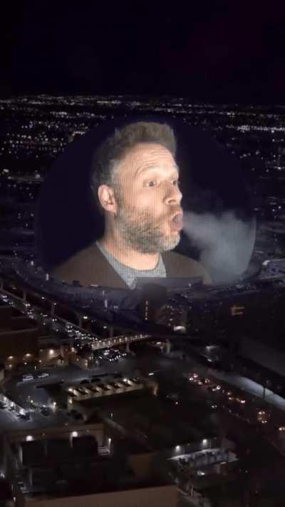 Seth Rogen on the Las Vegas Sphere