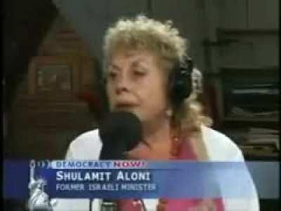 Israeli Minister admits that their free range usage of the word &quot;anti-semitism&quot; is a smear word to shut down debate about Palestine. &quot;It is a trick, we always use it&quot; - Shulamit Aloni